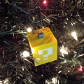 smb question block (small; hanging) as an ornament