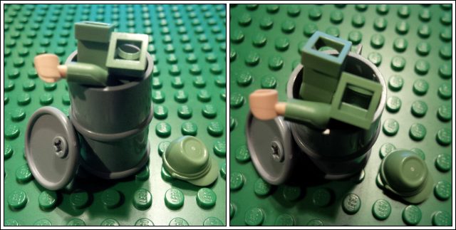cobi barrel full of lego minifigure