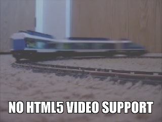 no html5 video support