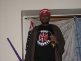 me, at my brother's house dressed as a jedi (for halloween) with a miller genuwine draft
